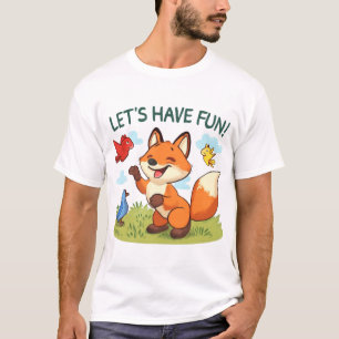 Fox Joking met vogels - Just Kidding Scene T-shirt