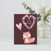 Fox Joyeux Anniversaire Foxy carte postale (Debout devant)