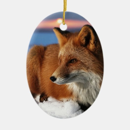 Fox Keramisch Ornament (Voorkant)