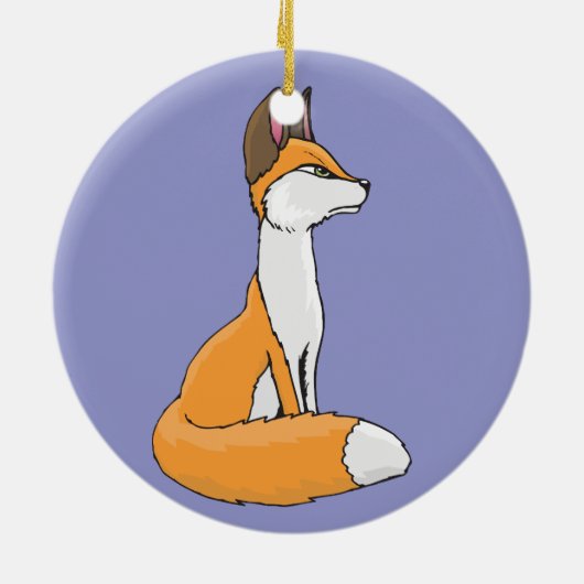 Fox Keramisch Ornament (Achterkant)