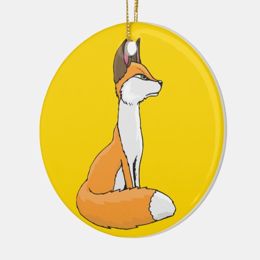 Fox Keramisch Ornament (Links)