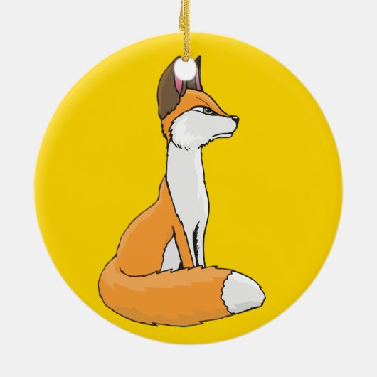 Fox Keramisch Ornament (Achterkant)