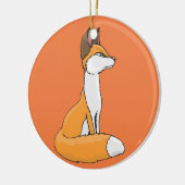Fox Keramisch Ornament (Links)