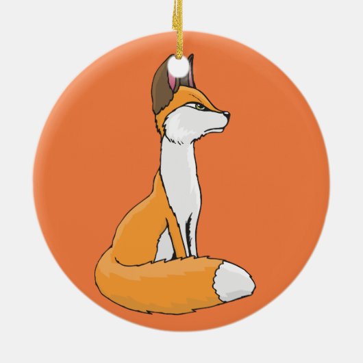 Fox Keramisch Ornament (Achterkant)