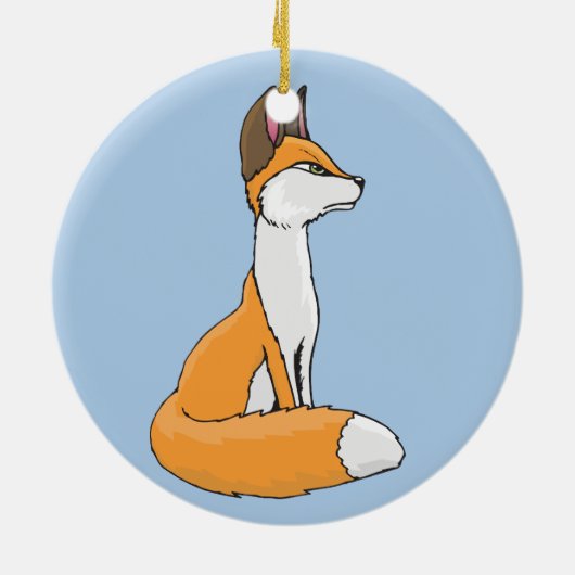Fox Keramisch Ornament (Achterkant)