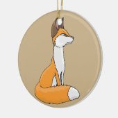 Fox Keramisch Ornament (Links)