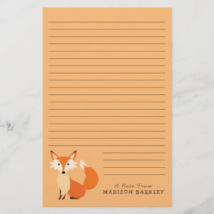 Fox Kind Cute Woodland Animal Briefpapier