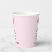 Fox Kit Heart Balloons Design Paper Cups Papieren Bekers (Links)