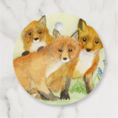 Fox Kits Bedankjes Labels (Achterkant)