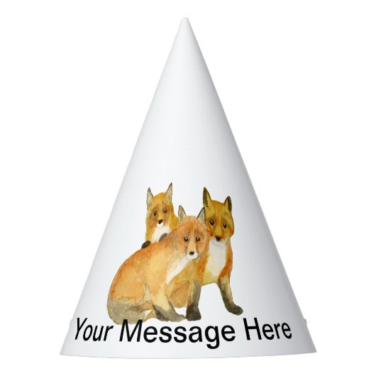 Fox Kits Feesthoedjes (Voorkant)