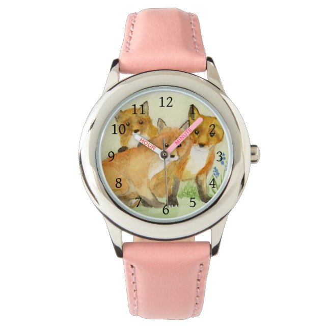 Fox Kits Horloge (Voorkant)