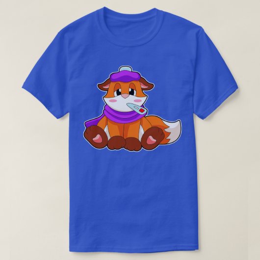 Fox koortskoortsthermometer t-shirt (Design voorkant)