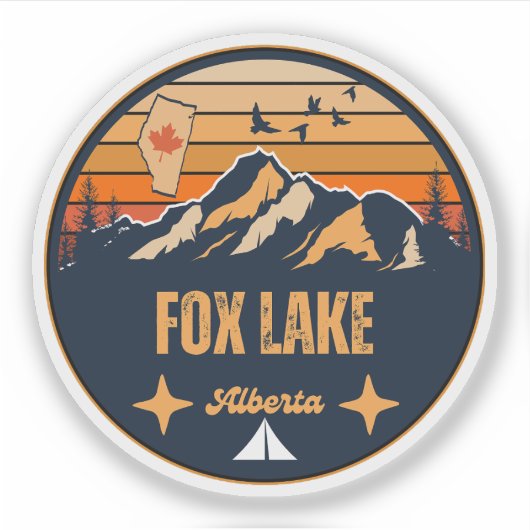 Fox Lake, Alberta Sticker (Voorkant)