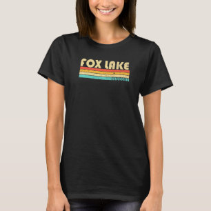 Fox Lake Wisconsin Vissen Kamperen Zomer T-shirt