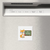 Fox-leraar in het alkbord magneet (Insitu (Vaatwasser))
