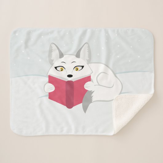 Fox lezen sherpa deken (Voorkant (horizontaal))