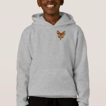 Fox Logo Zip Front Hoodie
