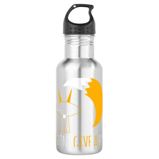 Fox Lover I Dont Geef Een Fox Abstract Potloodteke Waterfles (Voorkant)