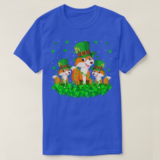 Fox Lover Leprechaun Pet Fox St T-shirt (Design voorkant)