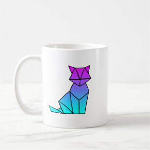 Fox Lover Origami Vaporwave Esthetische Retro Love Koffiemok