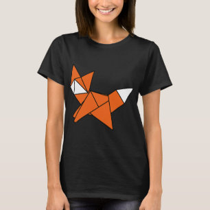Fox Lover Schattige Origami Red Fox Japans Minimal T-shirt