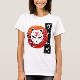 fox mask design t-shirt