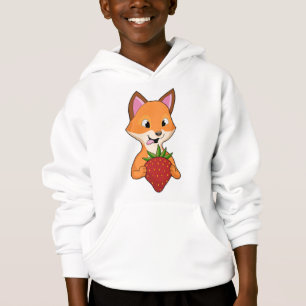 Fox met aardbei