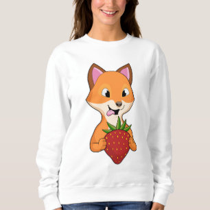 Fox met aardbei trui