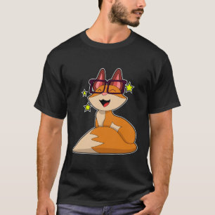Fox met bril t-shirt