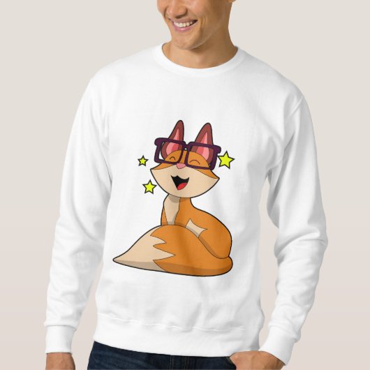 Fox met bril trui (Voorkant)