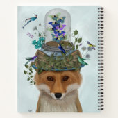 Fox met Butterfly Bell Jar Notitieboek (Achterkant)