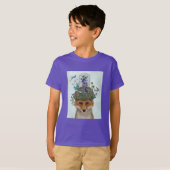 Fox met Butterfly Bell Jar T-shirt (Voorkant volledig)