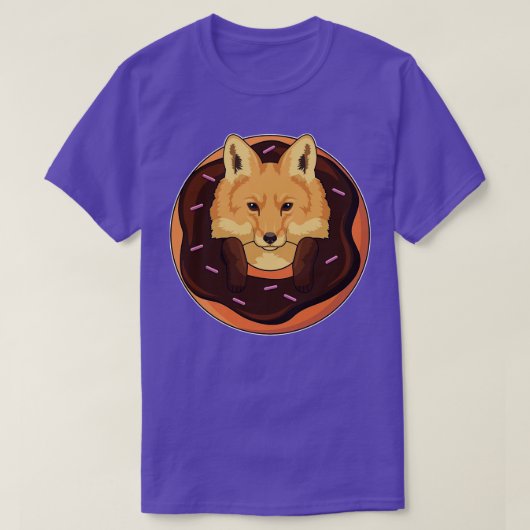 Fox met Donut T-shirt (Design voorkant)