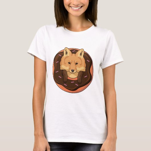 Fox met Donut T-shirt (Voorkant)