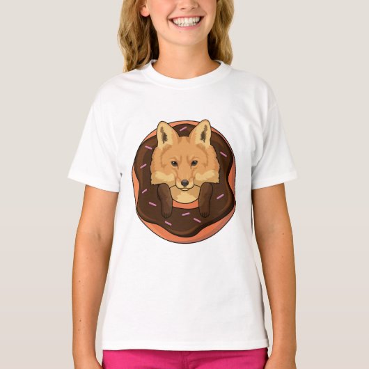 Fox met Donut T-shirt (Voorkant)