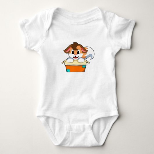 Fox met doos romper (Voorkant)