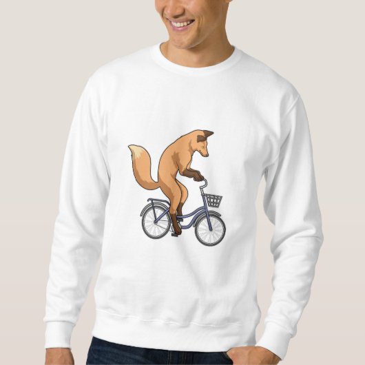 Fox met fiets trui (Voorkant)