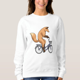 Fox met fiets trui
