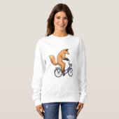 Fox met fiets trui (Voorkant volledig)