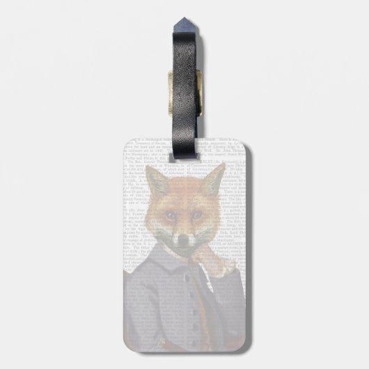 Fox met flet 2 bagagelabel (Achterkant verticaal)