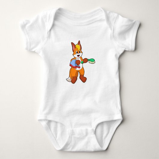 Fox met handdoeken en penseel romper (Voorkant)