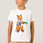 Fox met handdoeken en penseel t-shirt (Voorkant)