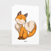 Fox met hart kaart (Achterkant)