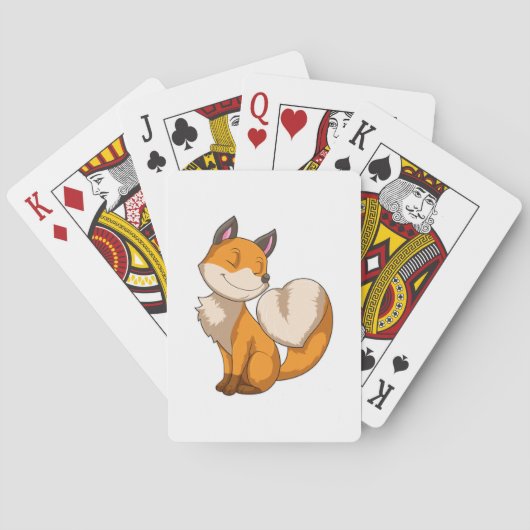 Fox met hart pokerkaarten (Achterkant)