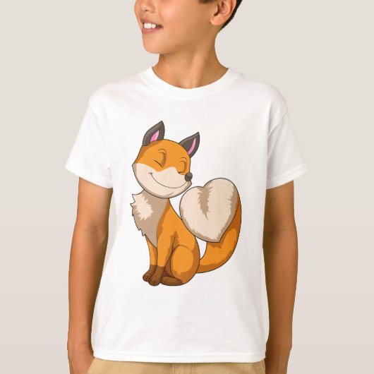 Fox met hart t-shirt (Voorkant)