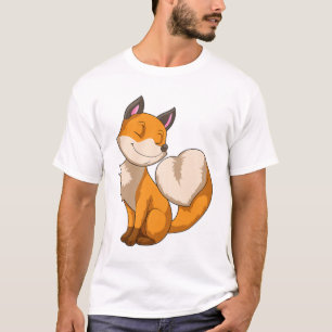 Fox met hart t-shirt