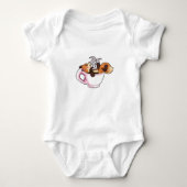 Fox met koffiebeker romper (Voorkant)