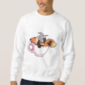 Fox met koffiebeker trui (Voorkant)