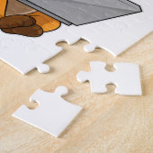 Fox met laptop legpuzzel (Zijkant)