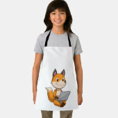 Fox met laptop schort (Insitu)